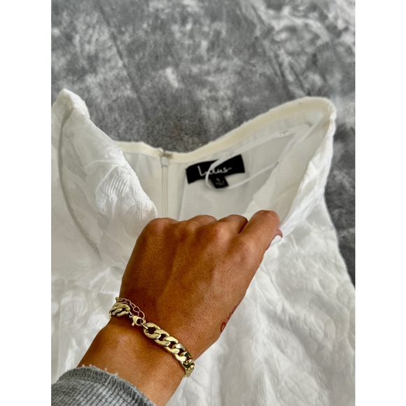 Lulus Brand New with Tags Size Small From This Day Floral Jacquard Strapless Mid - Picture 9 of 16